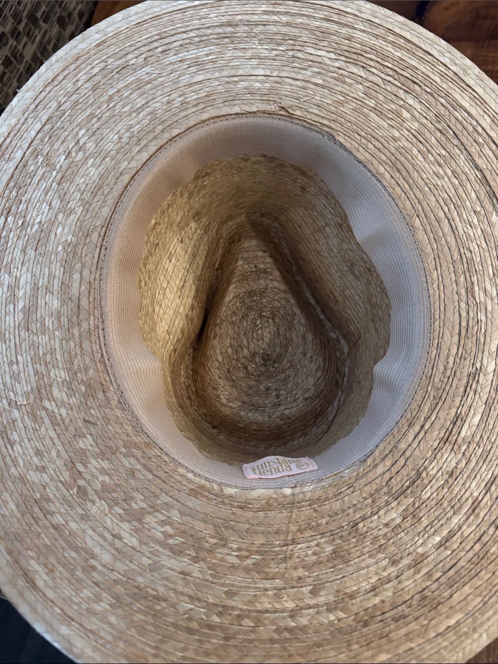 Sunshine Tienda Straw Wide-Brim Sun Hat never worn - Picture 5 of 5